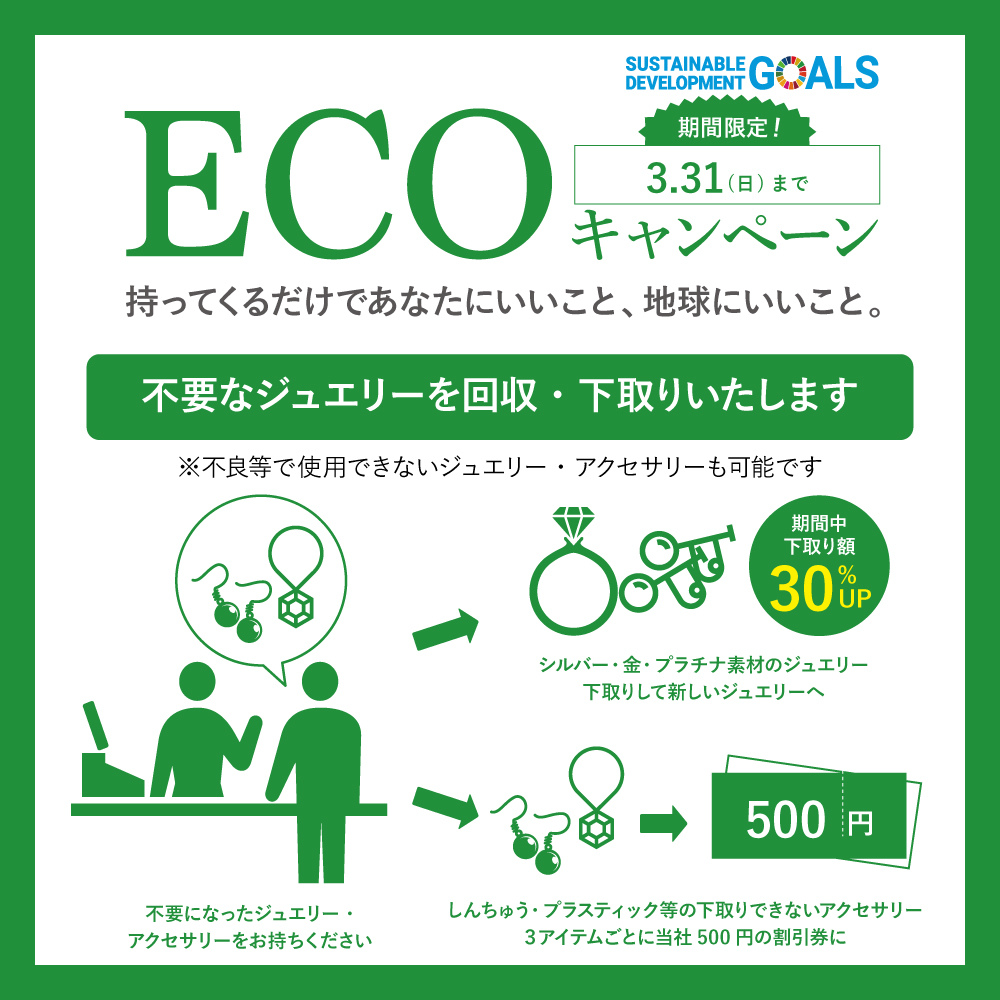 【ecoキャンペーン】地球にいいこと