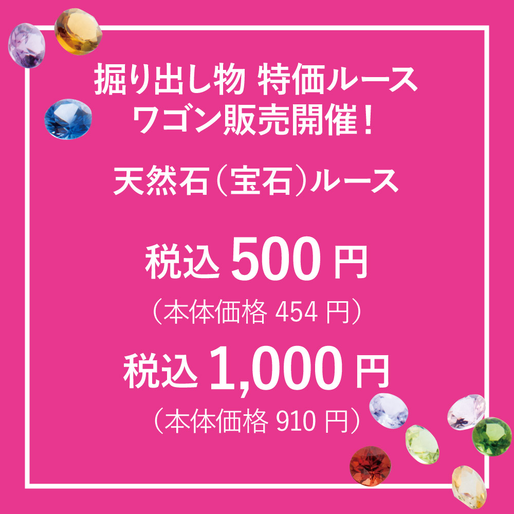 ミネラルルースワゴン市