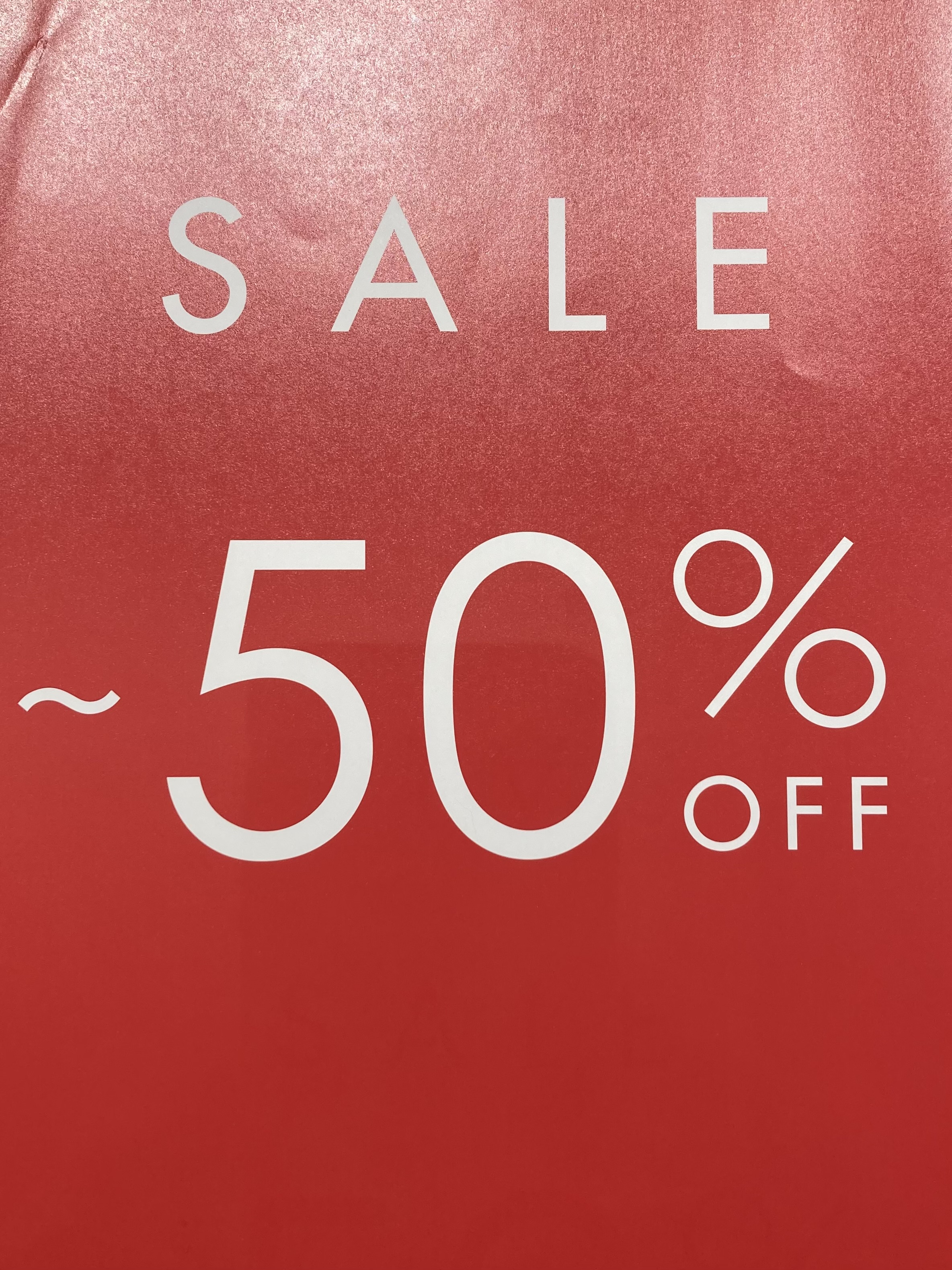 最大50%OFF  冬セールスタート！