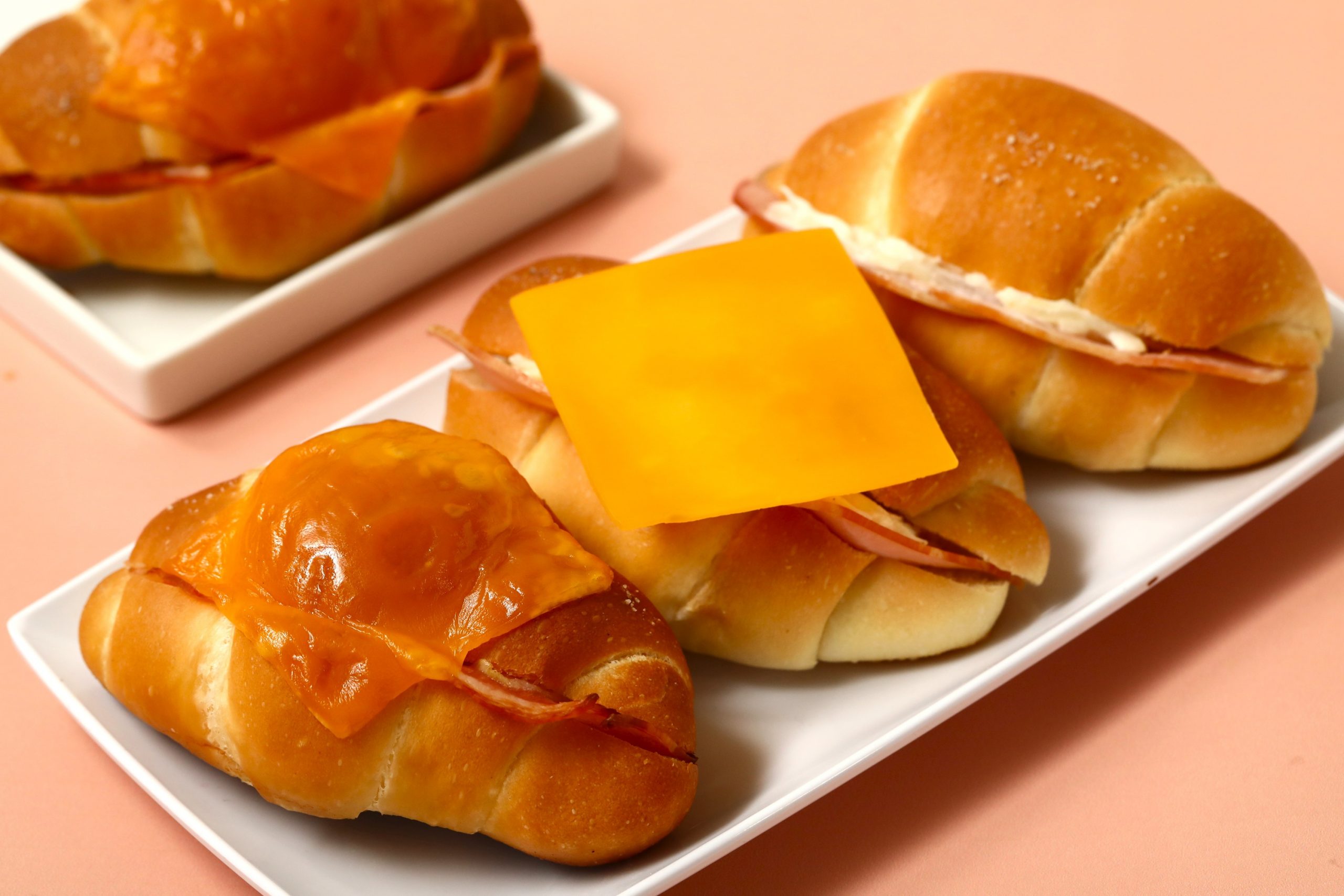 塩パン　あんバターとハムチーズ